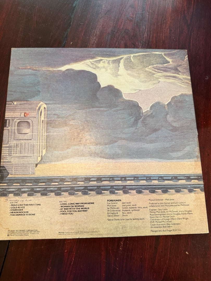 Foreigner vinyl Self Titled Record Album