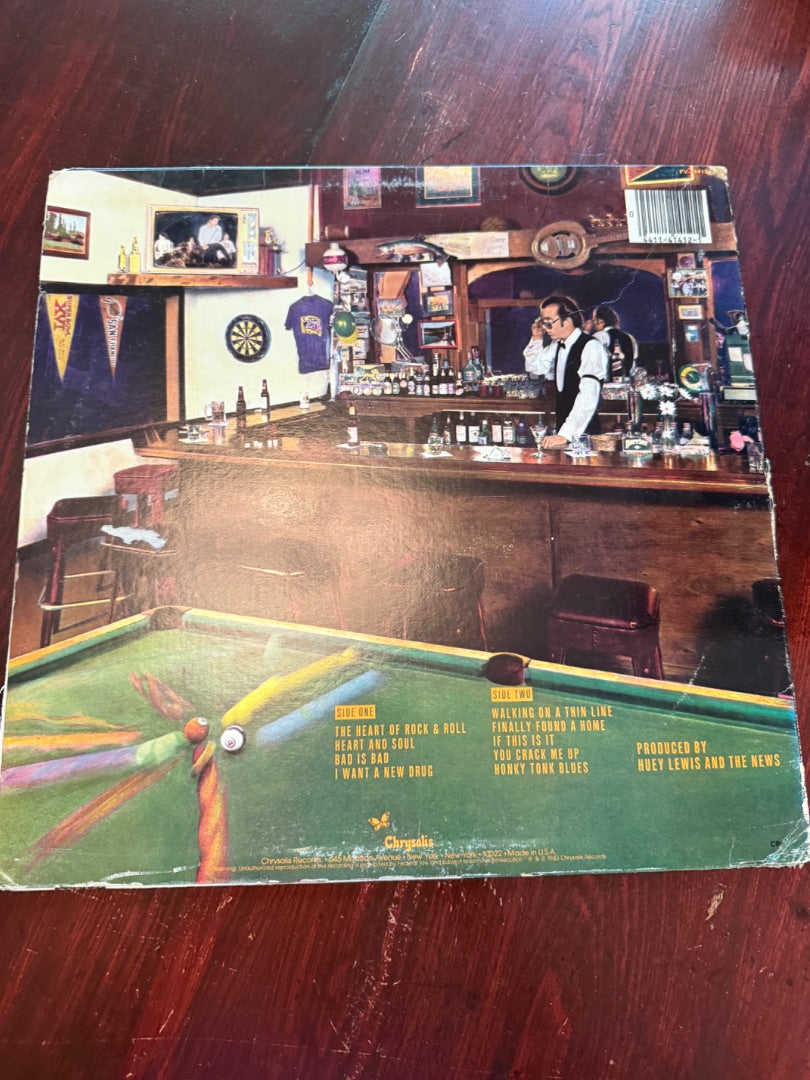 Huey Lewis Sports Record Album