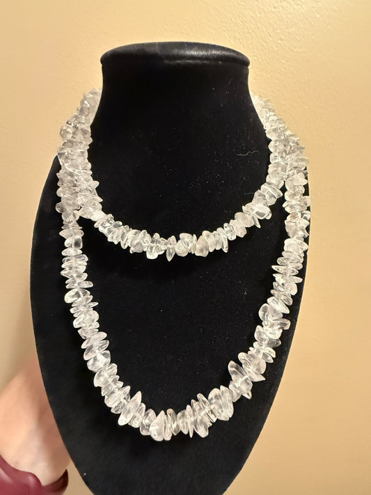 AVON Crystal Necklace semi Precious stones