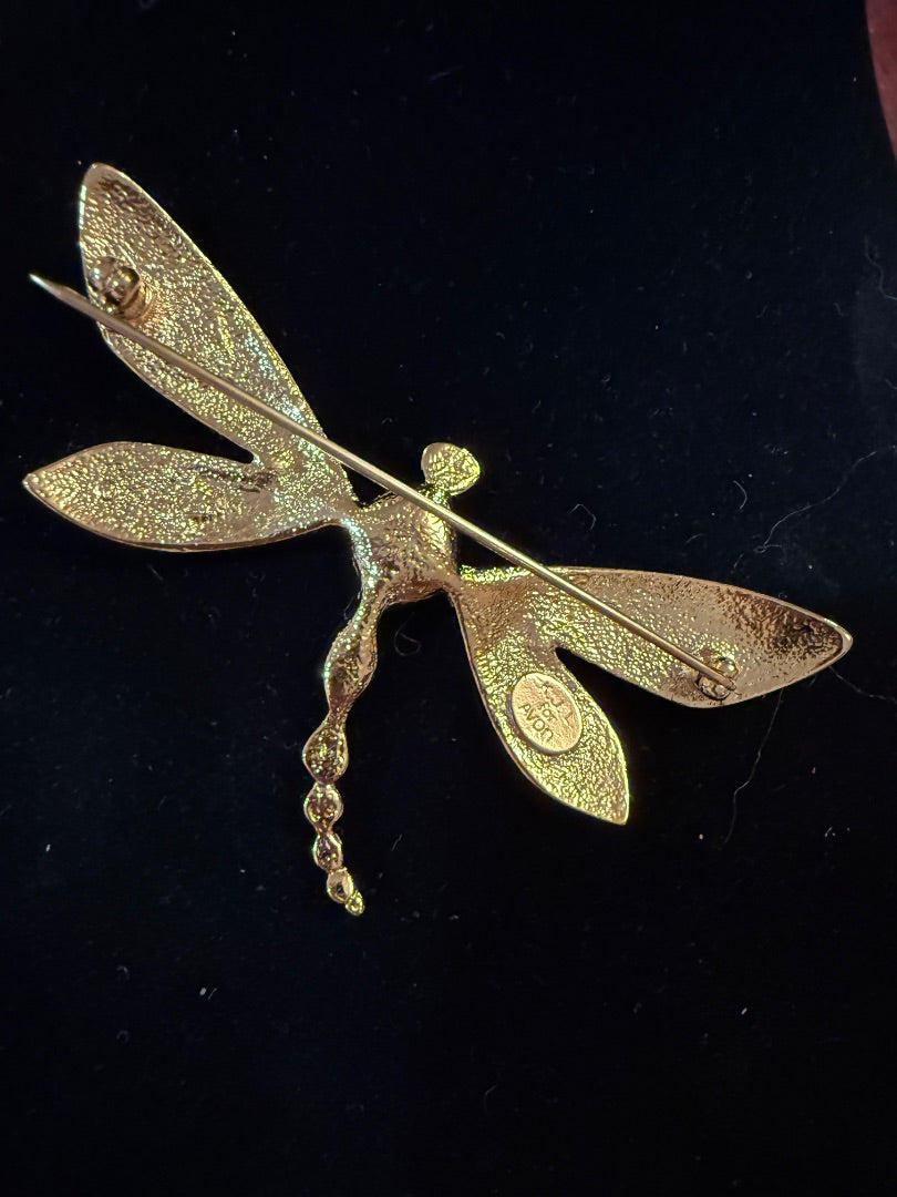 AVON KJL Dragonfly Brooch Kevin J Lane