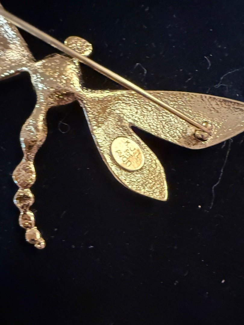 AVON KJL Dragonfly Brooch Kevin J Lane