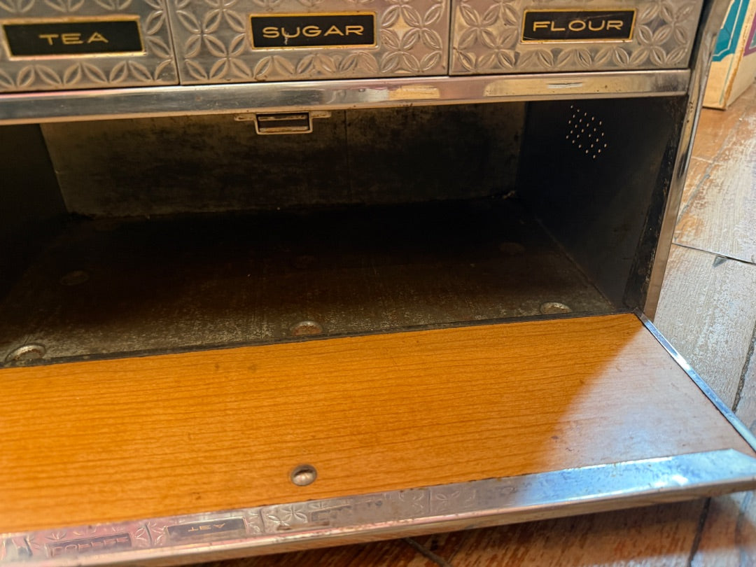 Chrome Krestline Limbo Bread canister set