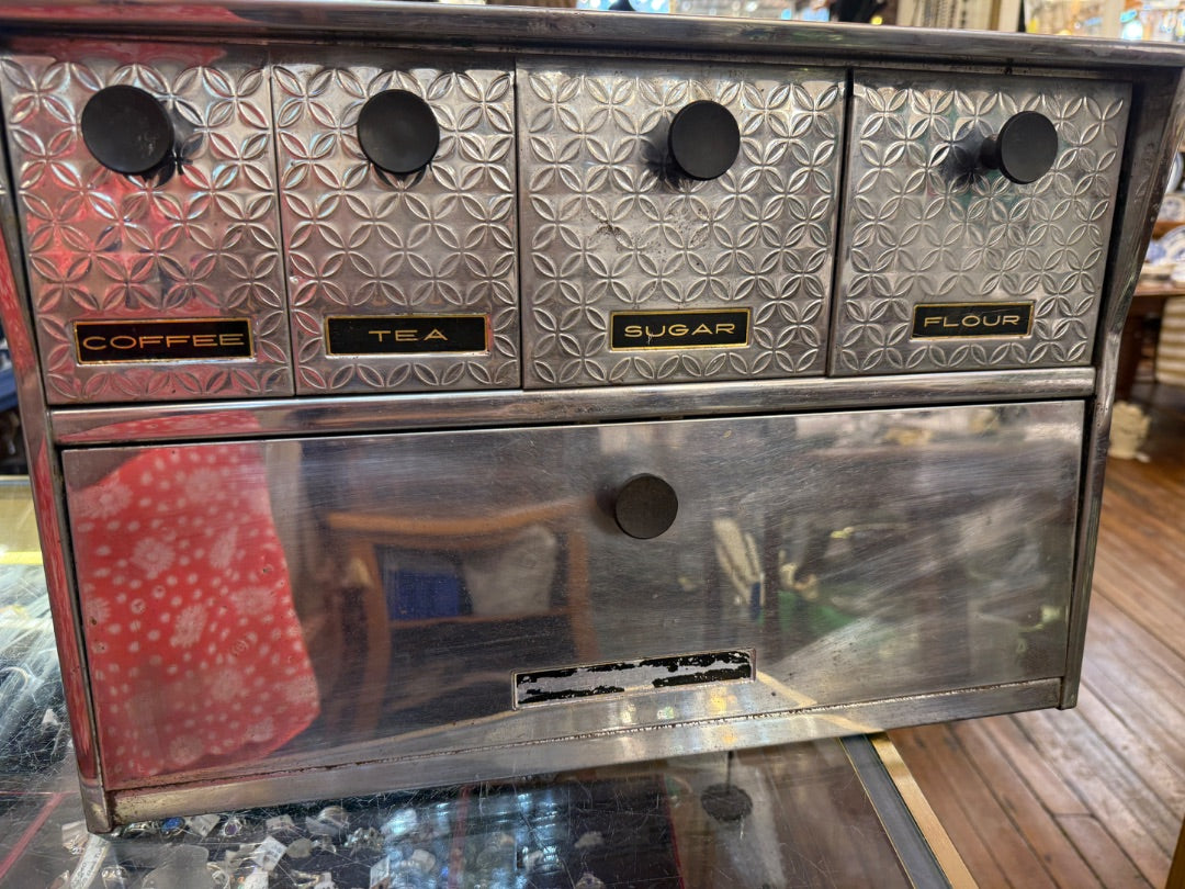 Chrome Krestline Limbo Bread canister set