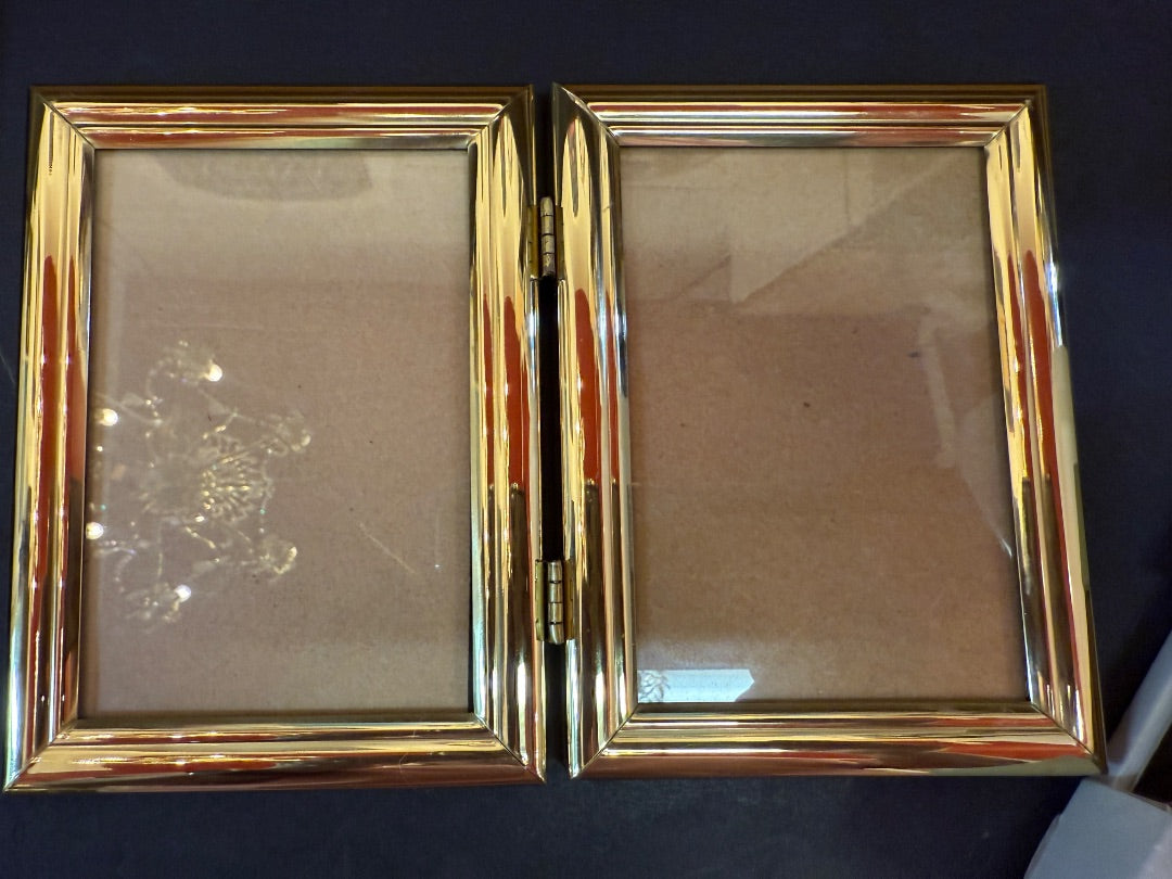 Brass double frame