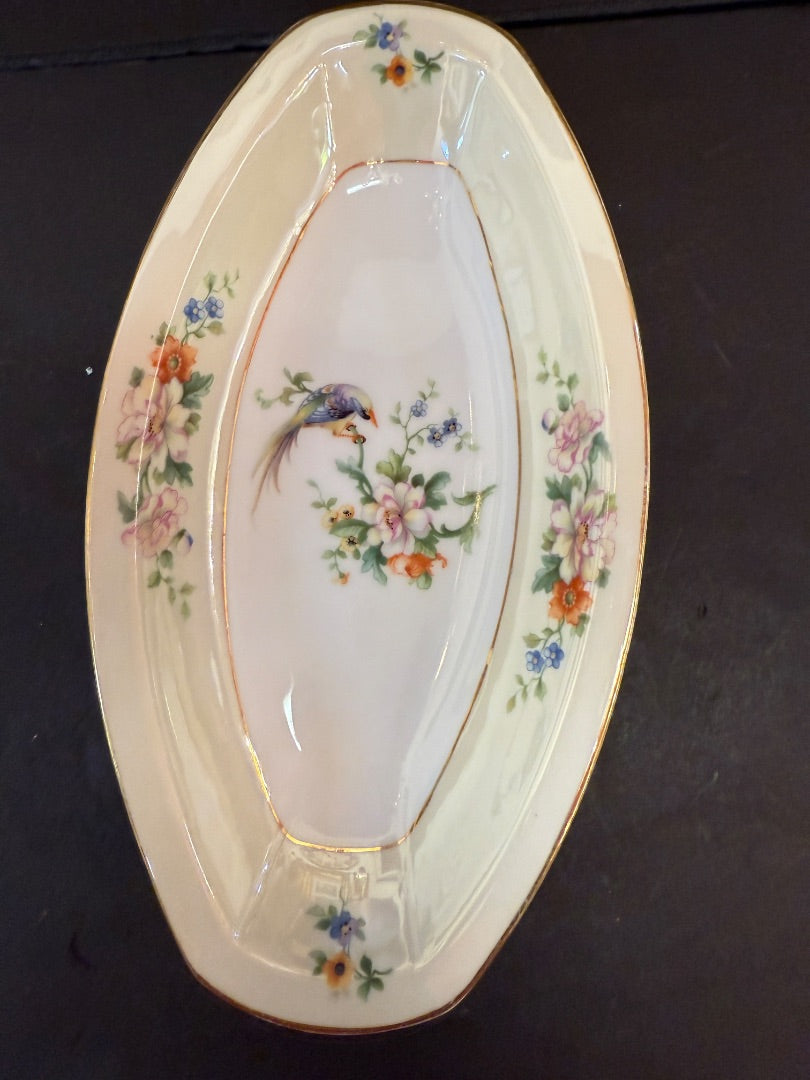 Celery dish hand painted