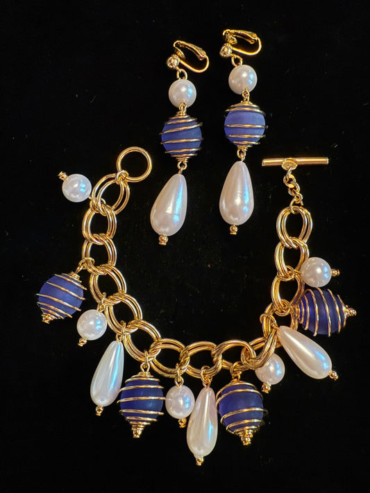 Vintage Bracelet Earring Set