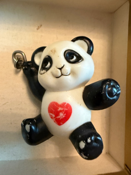 Vintage Panda Zipper Pull