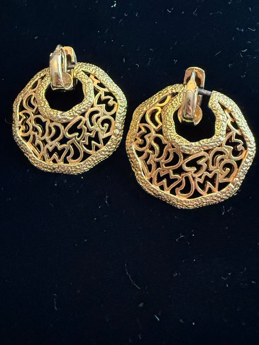 Avon Gold CLip Earrings
