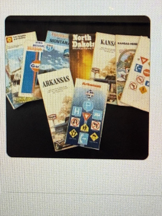 Lot of 10 Maps Brochures Various States & Locations