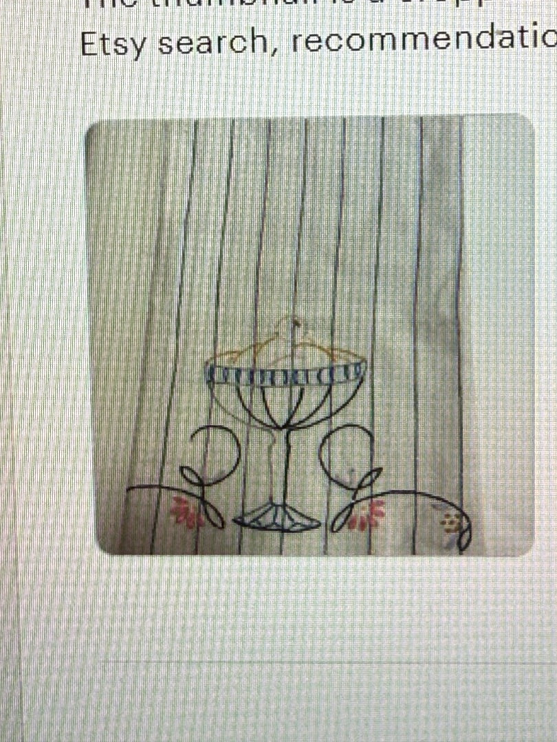 Vintage Pin Striped Kitchen Embroidered Ice Cream Hand Dish Towel