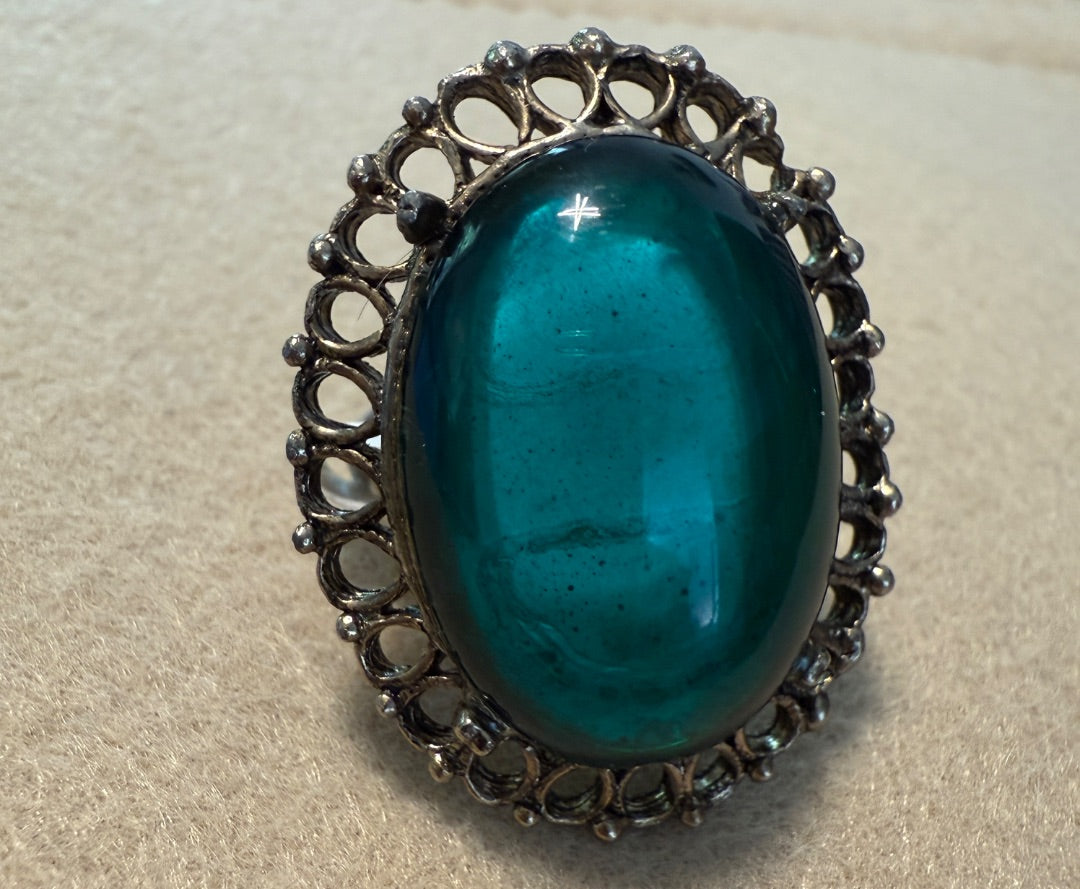 Green AVON Green AVON Ring, 6.75, 6.75