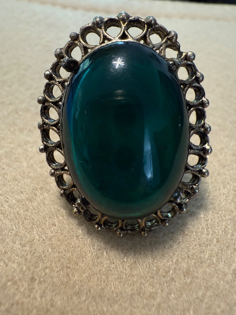 Green AVON Green AVON Ring, 6.75, 6.75