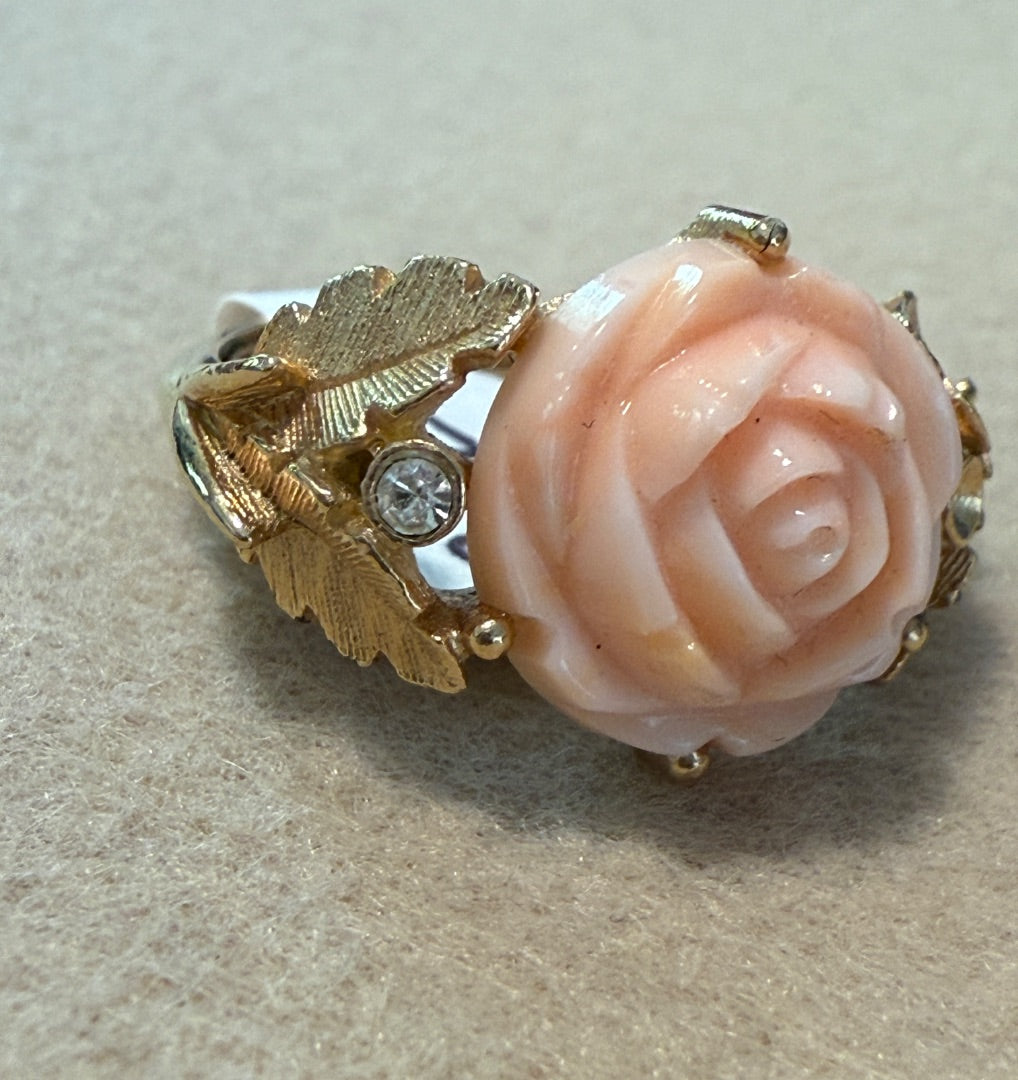 Pink AVON Ring Rose, 3.5