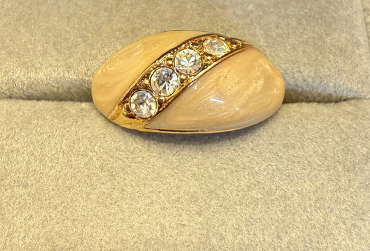 White w/Gold Avon Ring 29.99