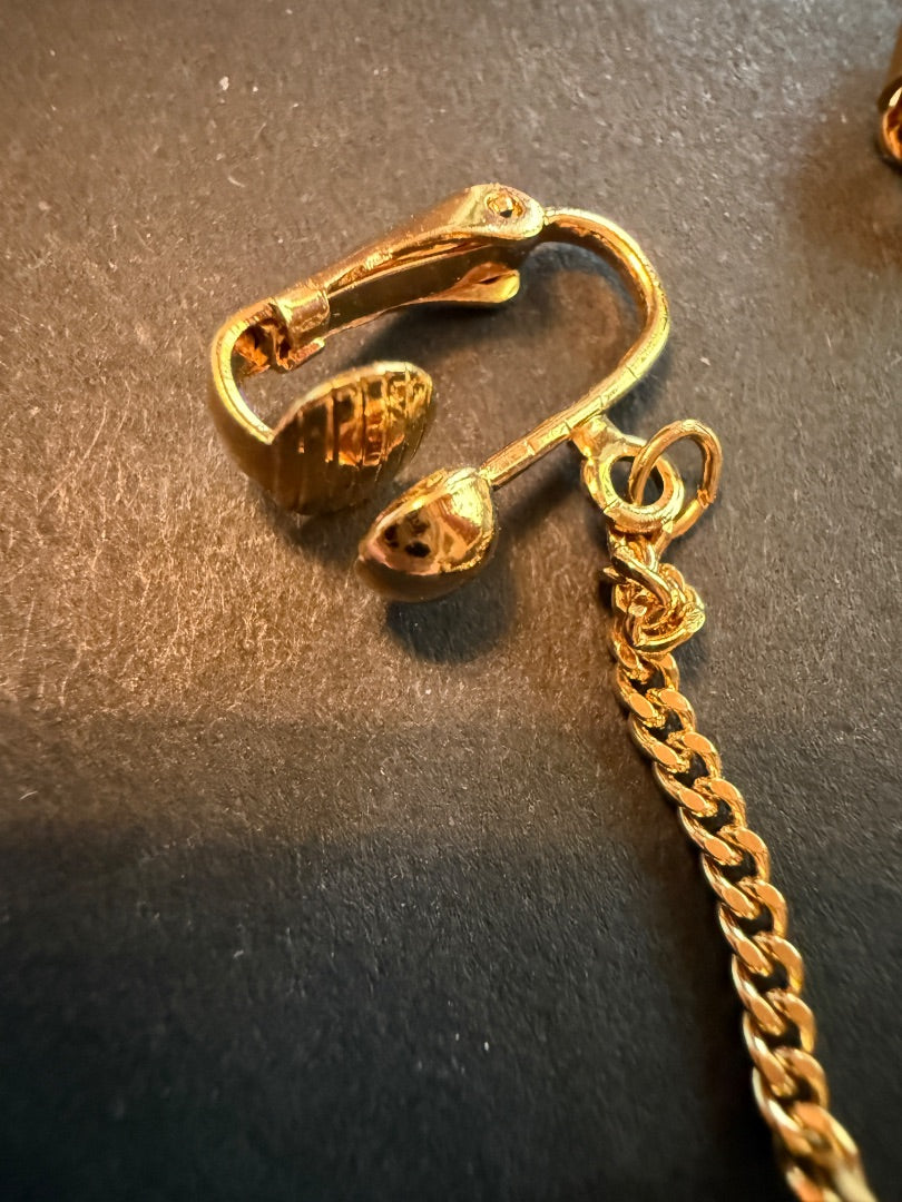 Bangle ball Clip Earrings