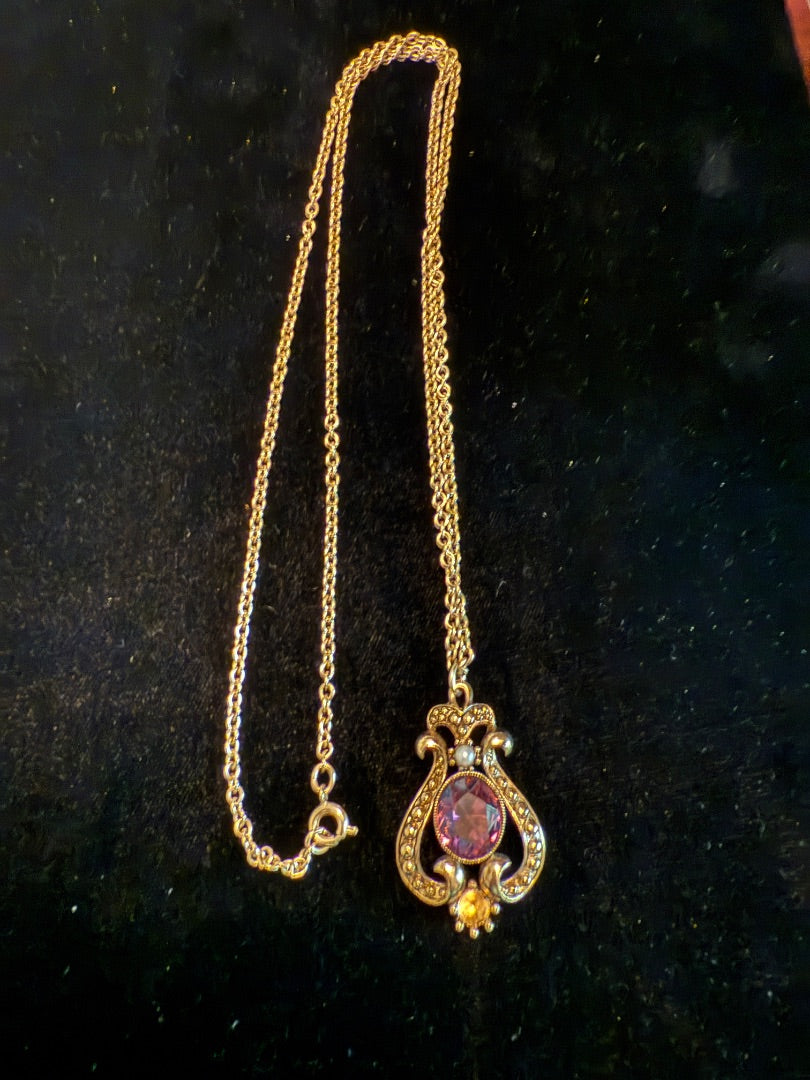 Queensbury Purple Necklace