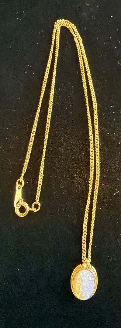 1987 Gold Cream BrownNecklace