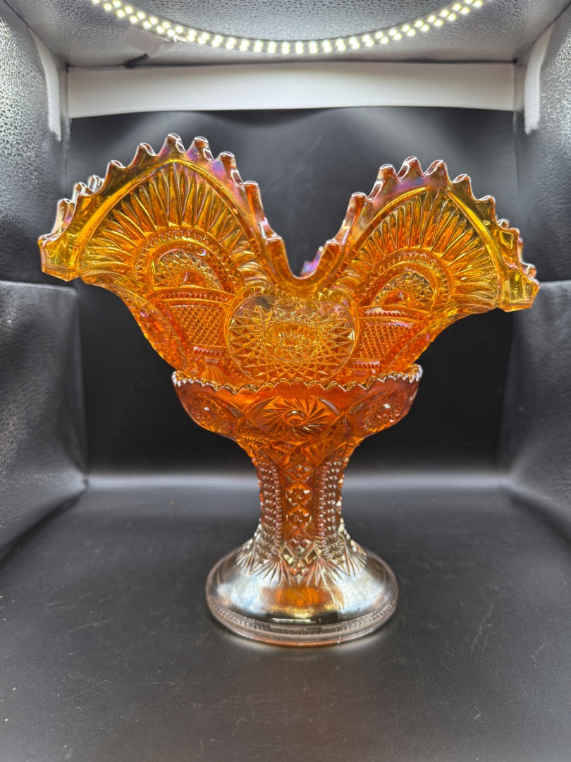 2-pc Carnival Glass