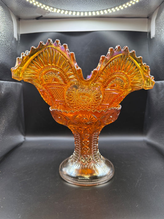 2-pc Carnival Glass