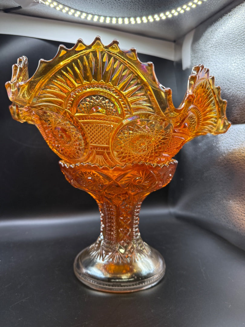 2-pc Carnival Glass