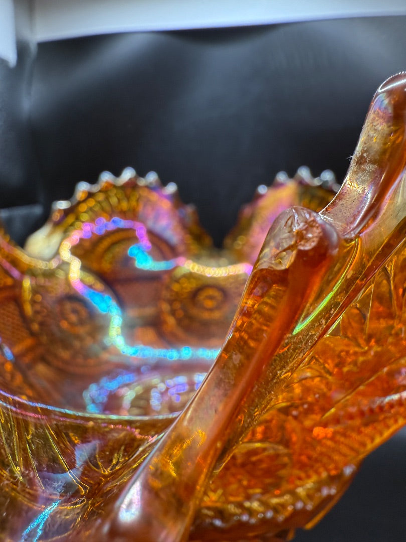 2-pc Carnival Glass