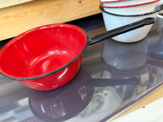 Red Enamel Pan