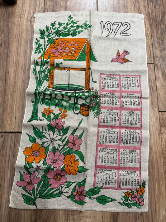 1972 Linen Tea Towel