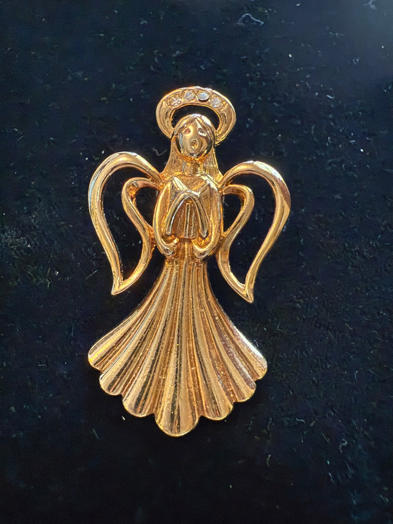 Gold Angel Pin