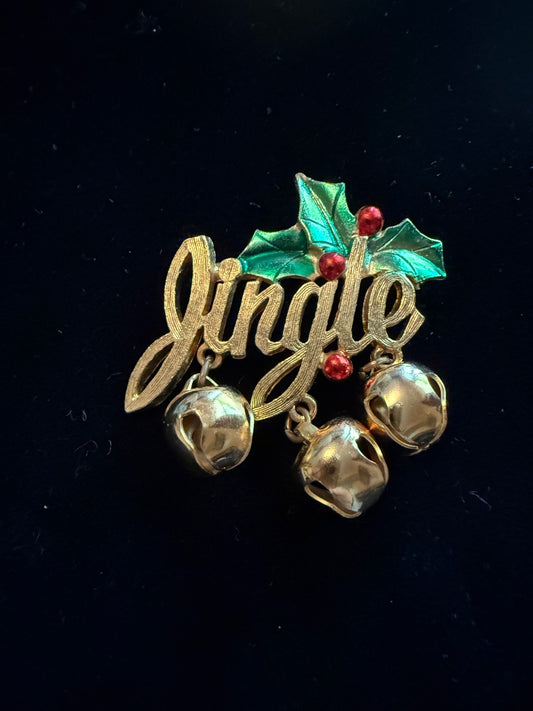Vintage Jingle Pin Brooch