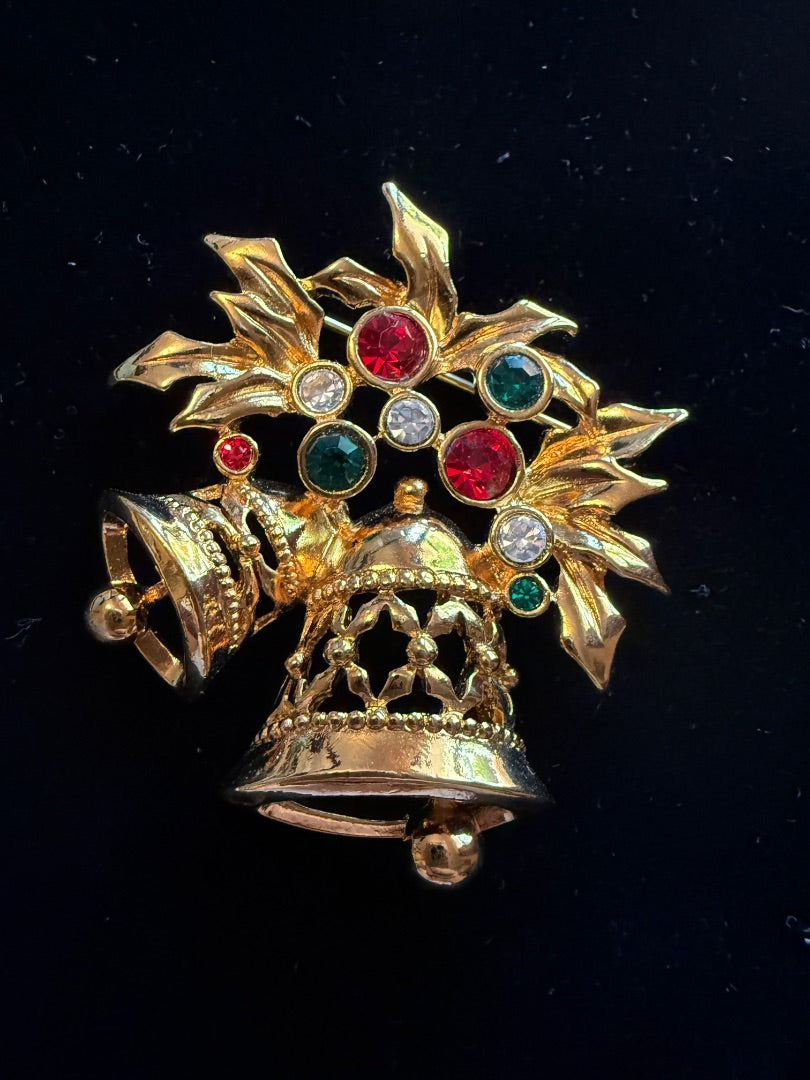 Bell Brooch Pin Christmas Pin