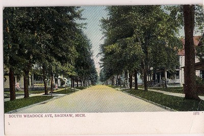 South Weadock Ave Saginaw Mich MI Michigan Postcard