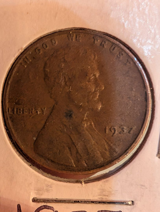 1937 Lincoln Wheat Cent