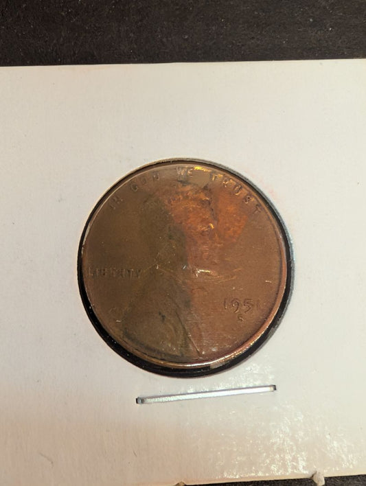 1951 S Lincoln Wheat Cent