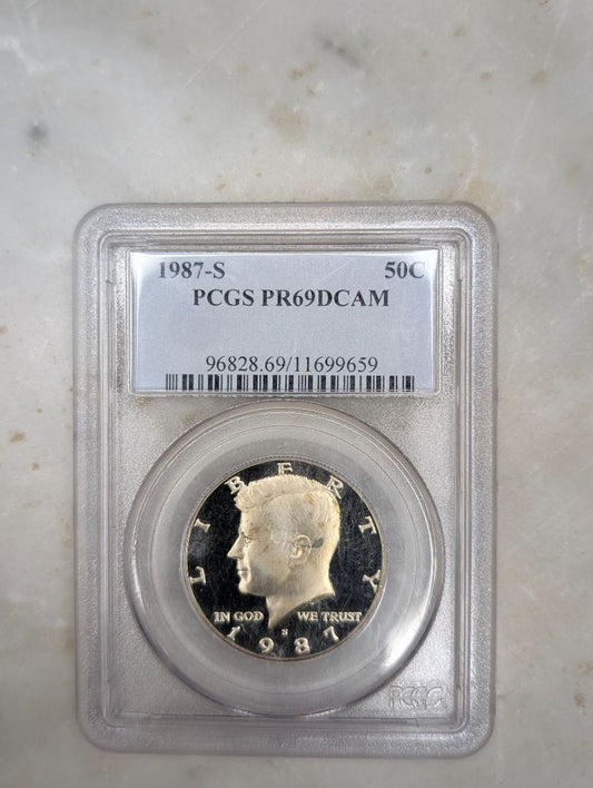 1987-S PR69 DCAM Toned Kennedy