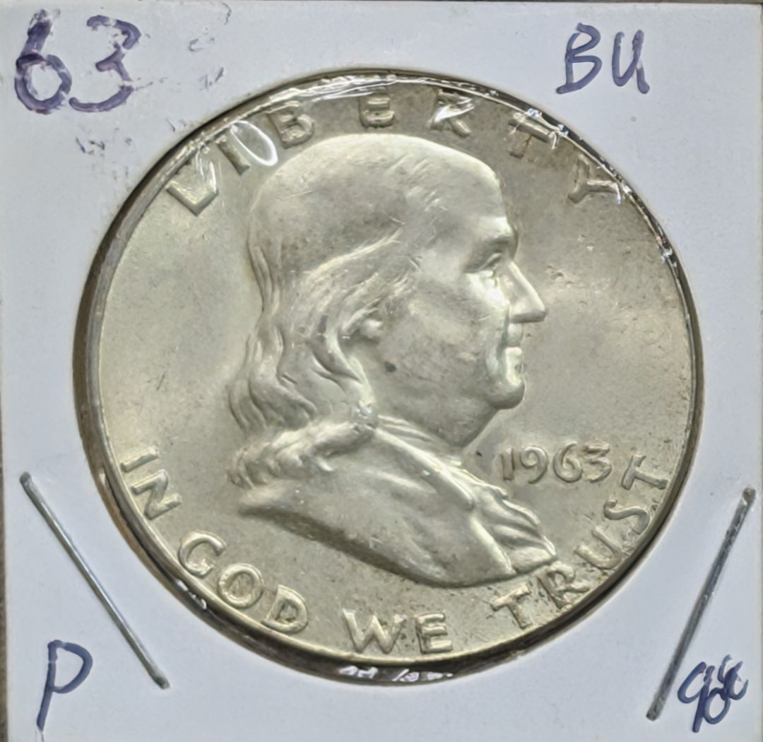 1963-P Uncirculated Franklin Half Dollar