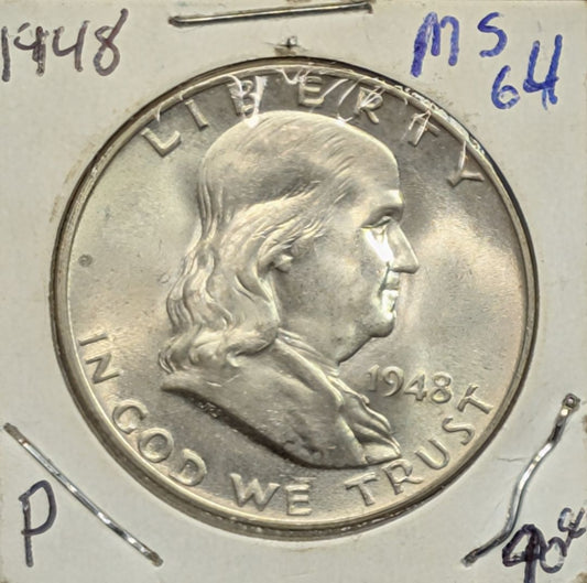 1948-P Uncirculated Franklin Half Dollar