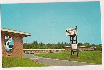 Crestview Motel Sault Ste Marie Michigan MI Mich   Postcard