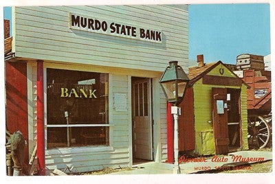 1906 Murdo State Bank Murdo Pioneer Auto Museum  SD South Dakota  Postcard