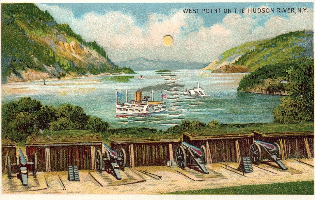 West Point On The Hudson River, New York HTL Hold to the Light postcard