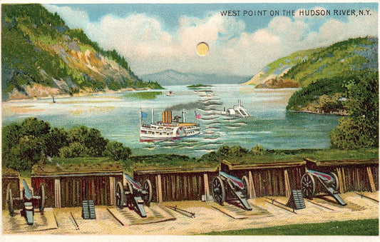 West Point On The Hudson River, New York HTL Hold to the Light postcard