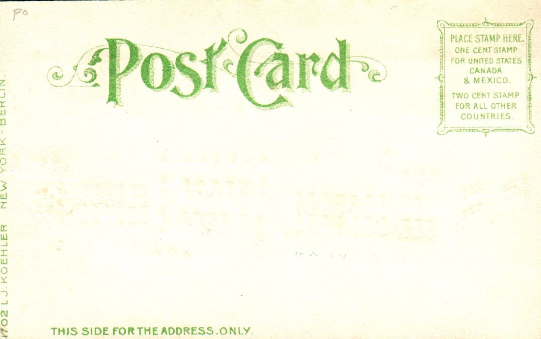 Congressional Library  Washington D.C. HTL Hold to the Light postcard