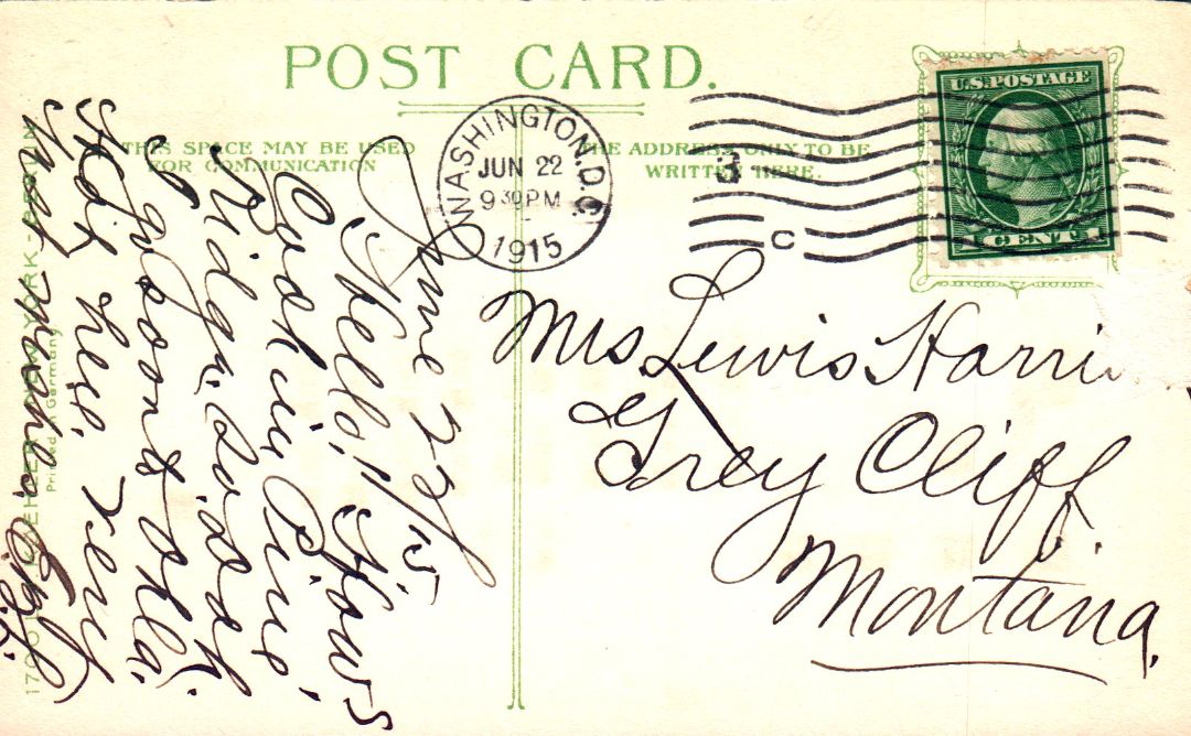 White House  Washington D.C. HTL Hold to the Light postcard