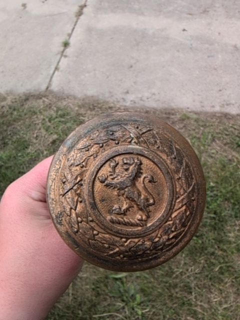 Rampant lion doorknob set