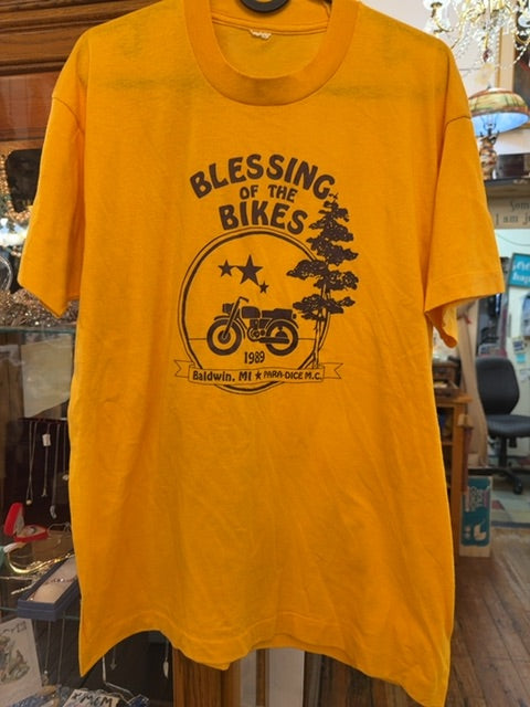 Vintage 80s Motorcycle Shirt, Large