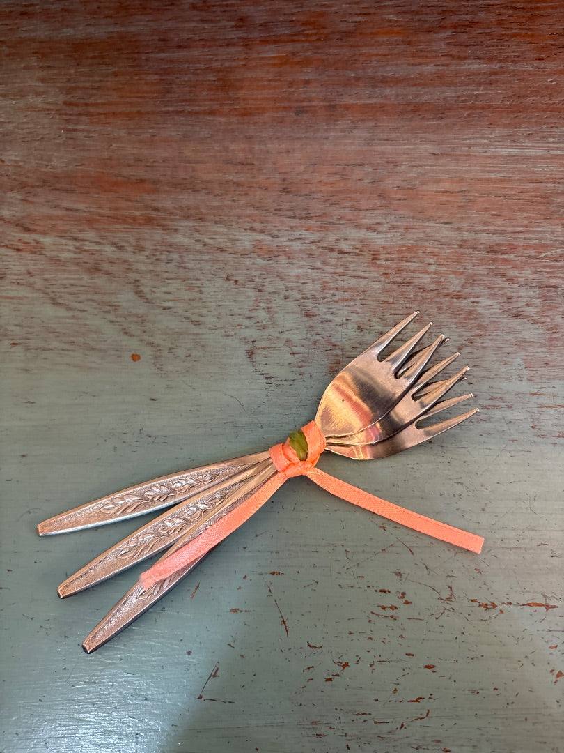 Lot of Three Small Relish Forks