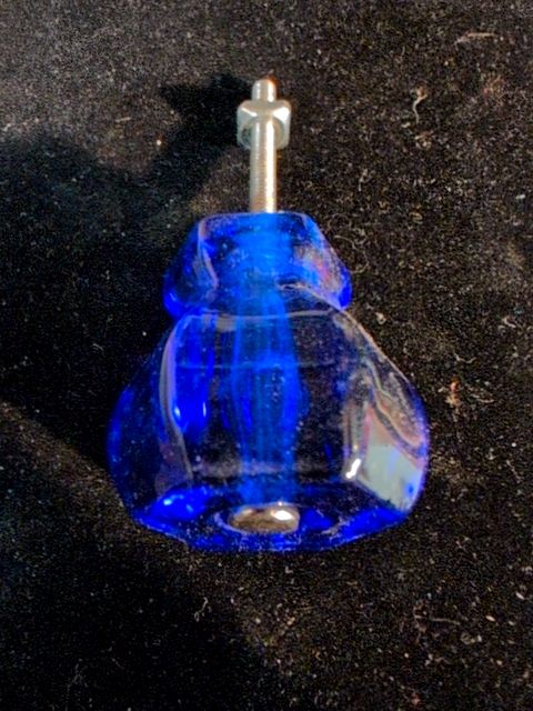 Cobalt Blue Glass Furniture Knob