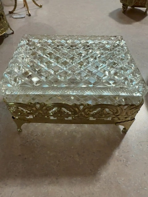 Vtg cut glass bogeymen crystal