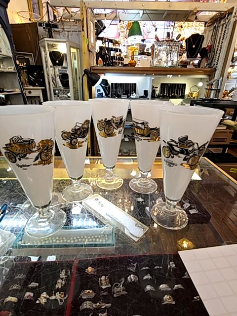 1903 frosted glass vintage automobiles