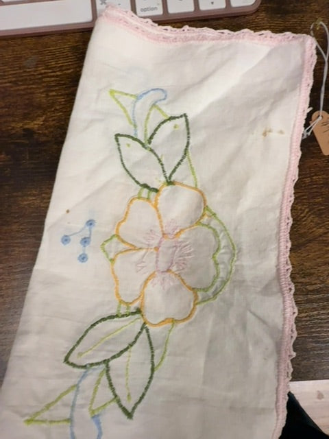 Vintage Embroidered Doilie