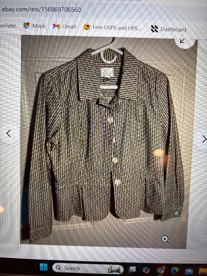 GSK - Women's Brown & White Blazer